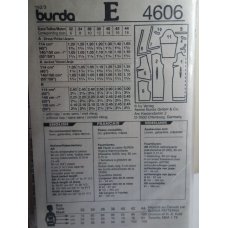 BURDA Sewing Pattern 4606 