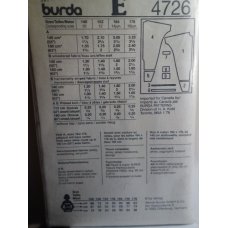 Burda Sewing Pattern 4726 