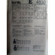 BURDA Sewing Pattern 4830 