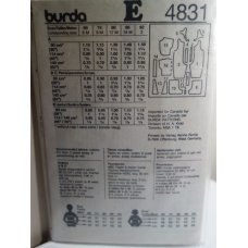 BURDA Sewing Pattern 4831 