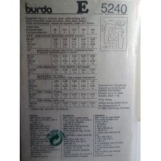 BURDA Sewing Pattern 5240 