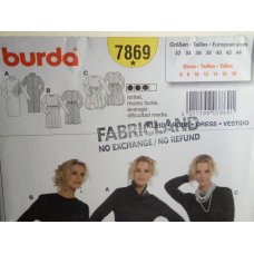 BURDA Sewing Pattern 7869 