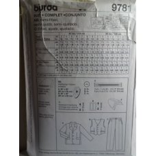 BURDA Sewing Pattern 9781 