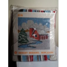 Jiffy Needlepoint, Winter Barn No. 5749CN 