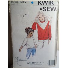 KWIK SEW Sewing Pattern 1362 