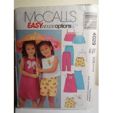 McCalls Sewing Pattern 4029 