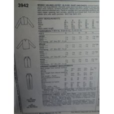 McCalls Sewing Pattern 3942 