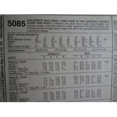 McCalls Sewing Pattern 5085 