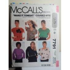 McCalls Sewing Pattern 7791 