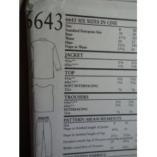 NEW LOOK Sewing Pattern 6643 