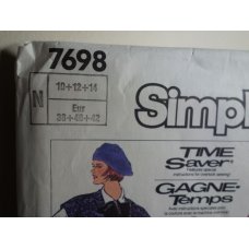 Simplicity Sewing Pattern 7698 