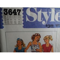 Style Sewing Pattern 3647 