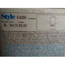 Style Sewing Pattern 4480 