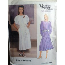 VOGUE Guy Laroche Sewing Pattern 1553 